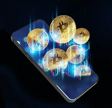 Trading-Dashboard der BTC +720 Neriva App auf Smartphone